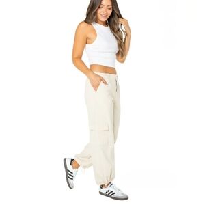 Celebrity Pink Parachute Cargo Pants